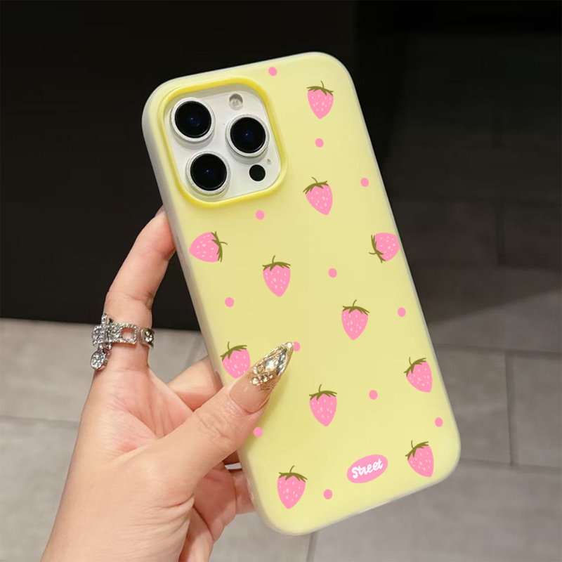 Sweet Pink Strawberry Pattern  - Samsung Galaxy A55 review and price