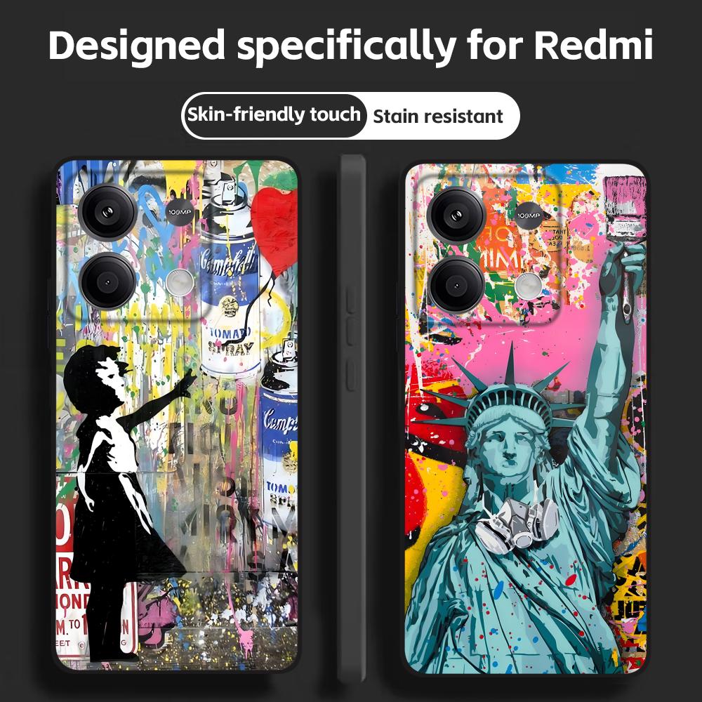 Banksy Graffiti Art  Phone Cas - Xiaomi Redmi Note 14 review and price